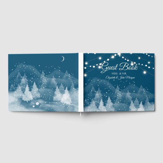 Winterlandschaft Schnee Gästebuch (Voll)