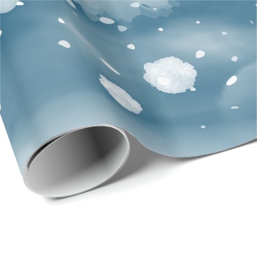 Winterlandschaft Schnee Geschenkpapier (Rolleneckpunkt)