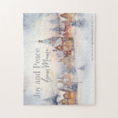 Winterlandschaft Schnee Weihnachtsgeschenk Puzzle (Vertikal)