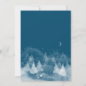 Winterlandschaft Schneehöhe Einladung (Rückseite)