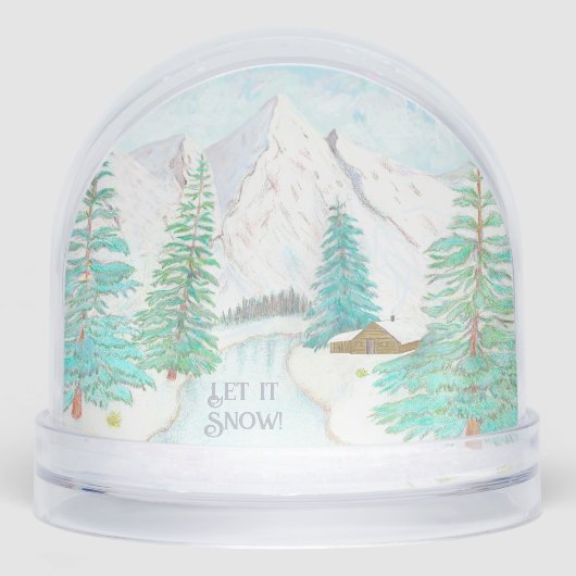 Winterlandschaft Schneekugeln (Vorderseite)