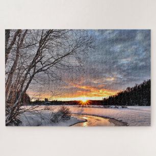 Winterlandschaft Schneeszene Jigsaw Puzzle