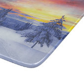 Winterlandschaft Schneidebrett (Ecke)