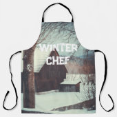 Winterlandschaft Schürze (Vorderseite)