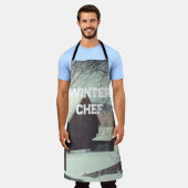 Winterlandschaft Schürze (Getragen)