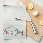 Winterlandschaft Sehenswürdigkeiten von Komfort un Geschirrtuch (Viertel Falte)