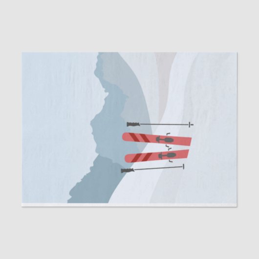 Winterlandschaft Seidenpapier (Vorderseite)