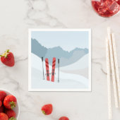 Winterlandschaft Serviette (Beispiel)