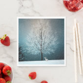 Winterlandschaft Serviette (Beispiel)