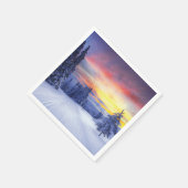 Winterlandschaft Serviette (Ecke)