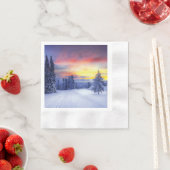 Winterlandschaft Serviette (Beispiel)
