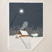 Winterlandschaft Sherpadecke (Vorderseite)