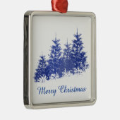 Winterlandschaft Silbernes Ornament (Rechts)