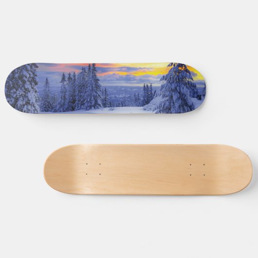 Winterlandschaft Skateboard (Horizontal)