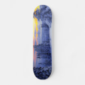 Winterlandschaft Skateboard (Vorderseite)