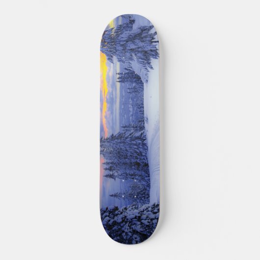 Winterlandschaft Skateboard (Vorderseite)