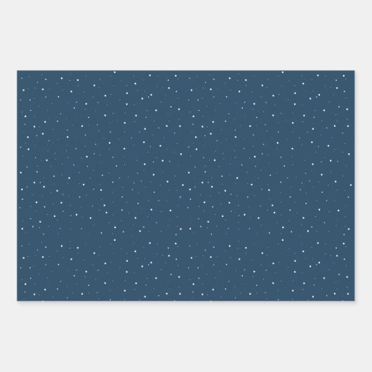 Winterlandschaft Snowy Forest Moon Weihnachten Geschenkpapier Set (Vorderseite 2)