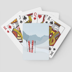 Winterlandschaft Spielkarten
