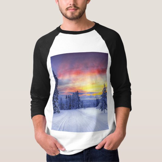 Winterlandschaft T-Shirt (Vorderseite)