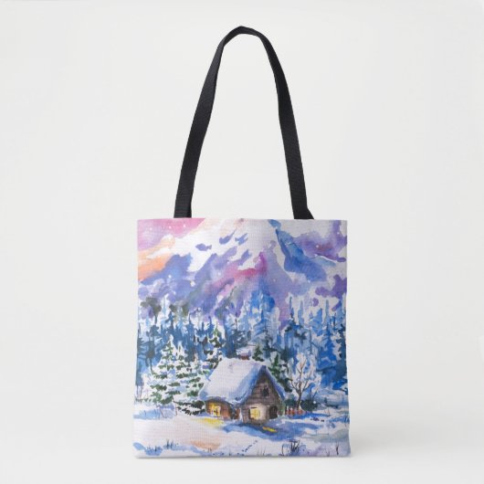 Winterlandschaft Tasche (Vorderseite)