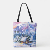 Winterlandschaft Tasche (Rückseite)