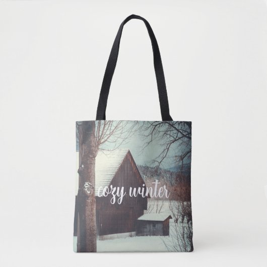Winterlandschaft Tasche (Vorderseite)