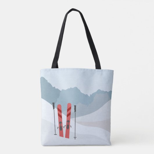 Winterlandschaft Tasche (Rückseite)