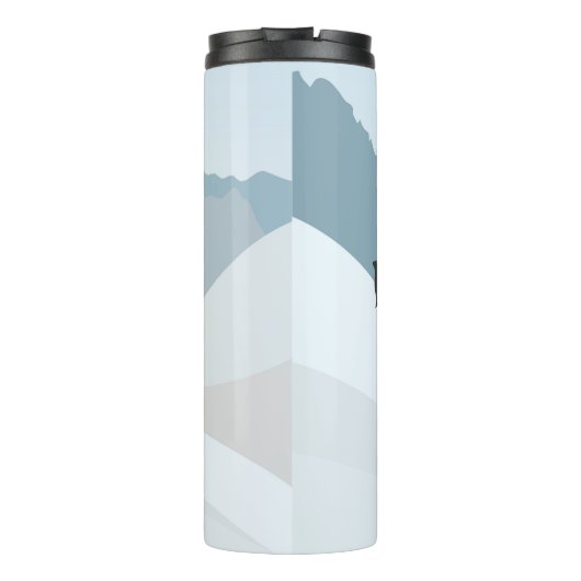 Winterlandschaft Thermosbecher (Rückseite)