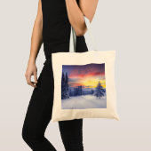 Winterlandschaft Tragetasche (Vorderseite (Produkt))