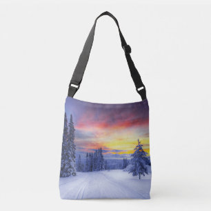 Winterlandschaft   tragetaschen mit langen trägern
