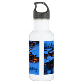 Winterlandschaft Trinkflasche (Rückseite)