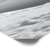 Winterlandschaft und Baum, Schwarz und Weiß - Kuns Poster (Ecke)