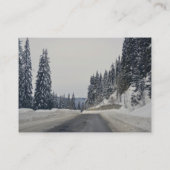Winterlandschaft Visitenkarte (Rückseite)