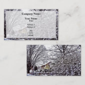 Winterlandschaft Visitenkarte (Vorne/Hinten)