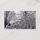 Winterlandschaft Visitenkarte (Rückseite)
