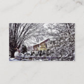 Winterlandschaft Visitenkarte (Rückseite)