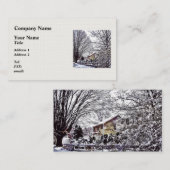 Winterlandschaft Visitenkarte (Vorne/Hinten)
