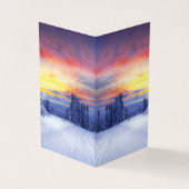 Winterlandschaft Visitenkarten (Vorderseite)