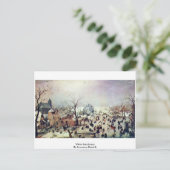 Winterlandschaft von Avercamp Hendrik Postkarte (Stehend Vorderseite)
