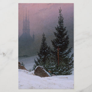 Winterlandschaft (von Caspar David Friedrich) Briefpapier