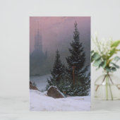 Winterlandschaft (von Caspar David Friedrich) Briefpapier (Stehend Vorderseite)