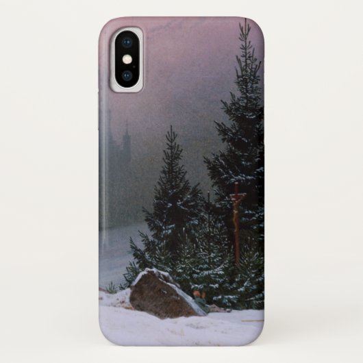 Winterlandschaft (von Caspar David Friedrich) Case-Mate iPhone Hülle (Rückseite)