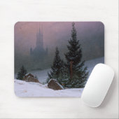 Winterlandschaft (von Caspar David Friedrich) Mousepad (Mit Mouse)