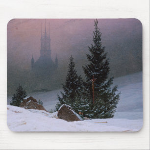 Winterlandschaft (von Caspar David Friedrich) Mousepad