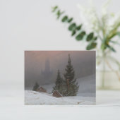 Winterlandschaft von Caspar David Friedrich Postkarte (Stehend Vorderseite)