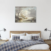 Winterlandschaft von George Morland Leinwanddruck (Insitu (Schlafzimmer))