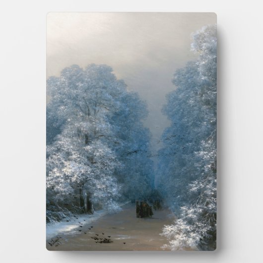 Winterlandschaft von Ivan Aivazovsky Fotoplatte (Vorderseite)
