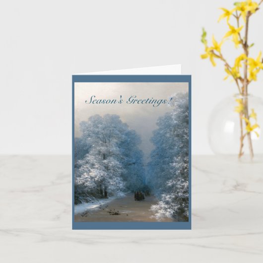 Winterlandschaft von Ivan Aivazovsky Karte (Gelbe Blume)