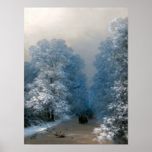 Winterlandschaft von Ivan Aivazovsky Poster (Vorne)