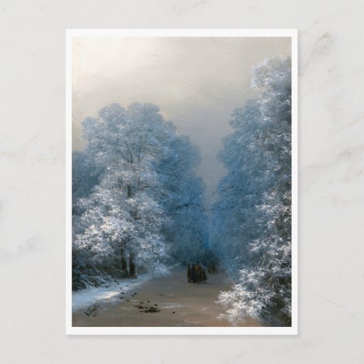 Winterlandschaft von Ivan Aivazovsky Postkarte (Vorderseite)